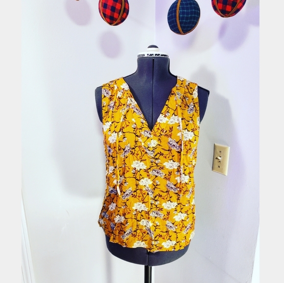 old navy yellow blouse